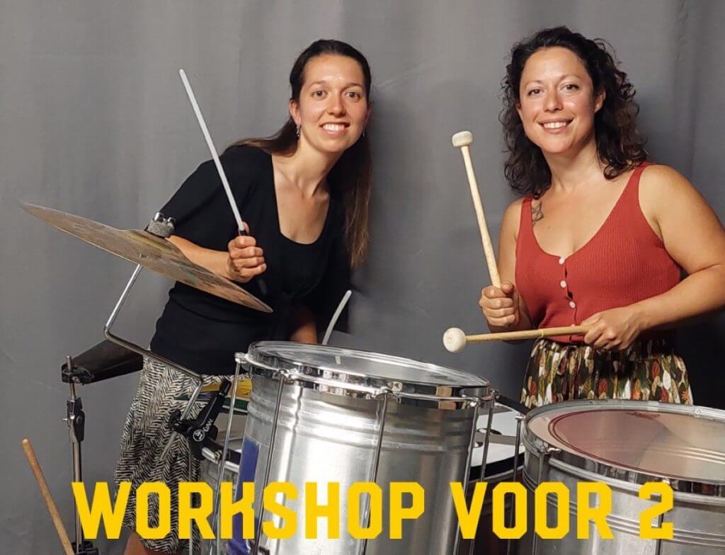 Duo percussie workshop voor 2