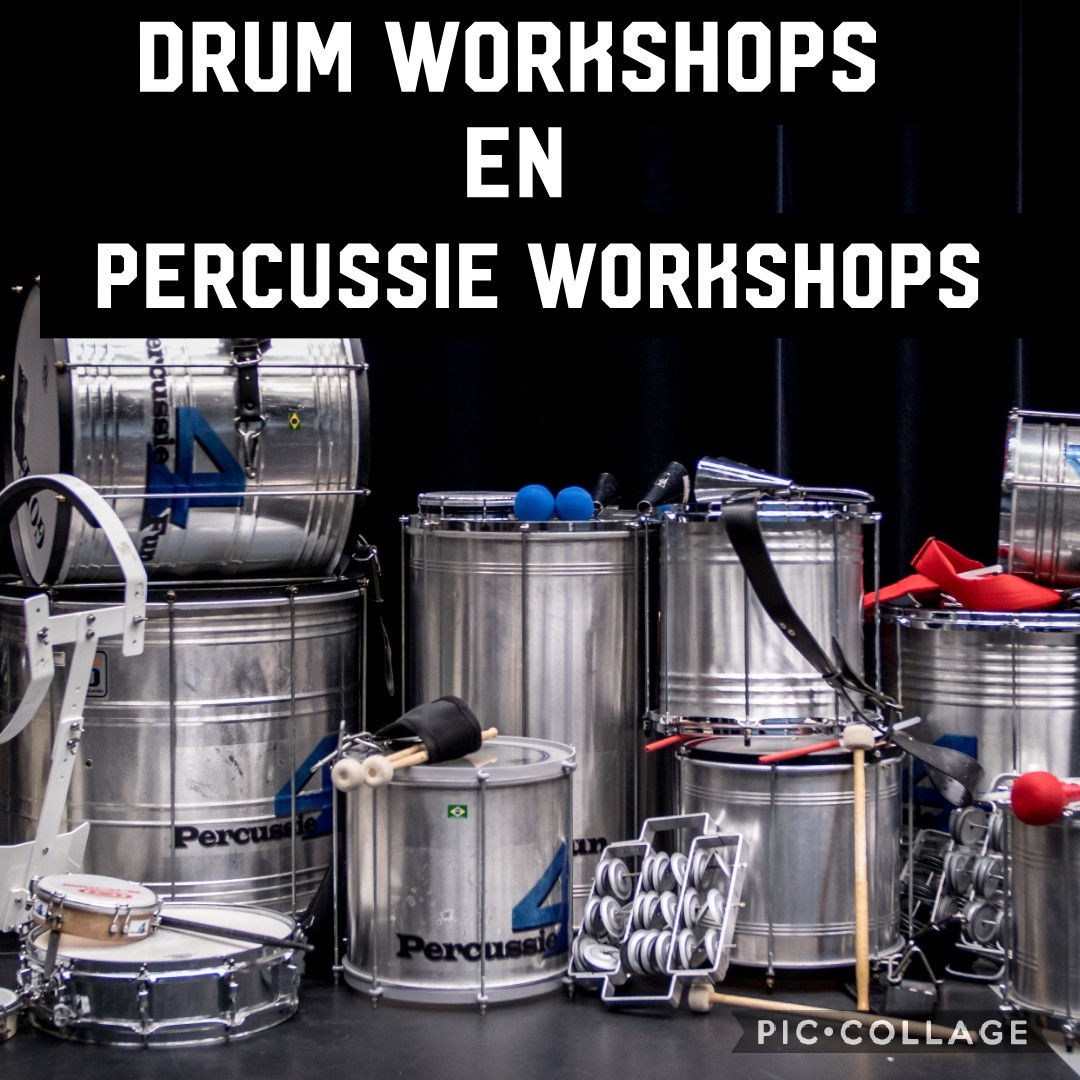 Ruime keuze in alle soorten Percussie en Drumworkshops