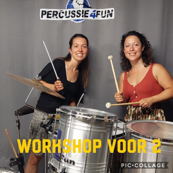 Duo Percussie workshops bij Percussie4fun in Oss