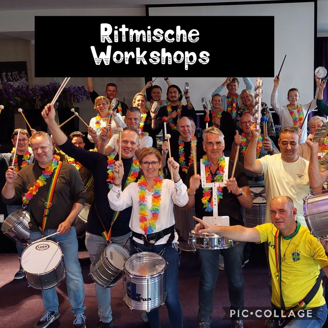 Rimische Energizers en workshops Percussie voor iedereen….